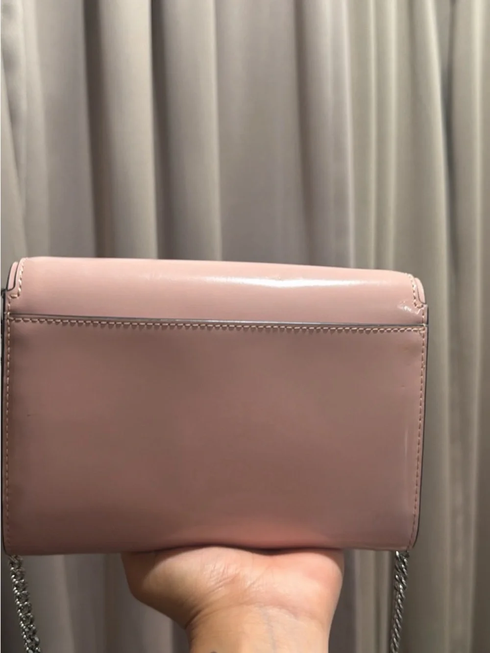 Tory Burch Blush Pink Leather Chain Crossbody
